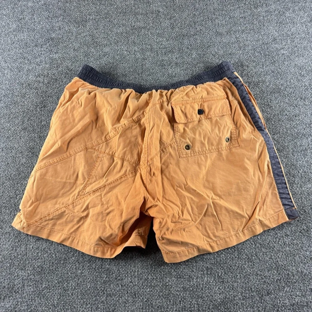 Polo Ralph Lauren Swim Shorts Mens 2XL Orange Big Pony Trunks Lined Graphic